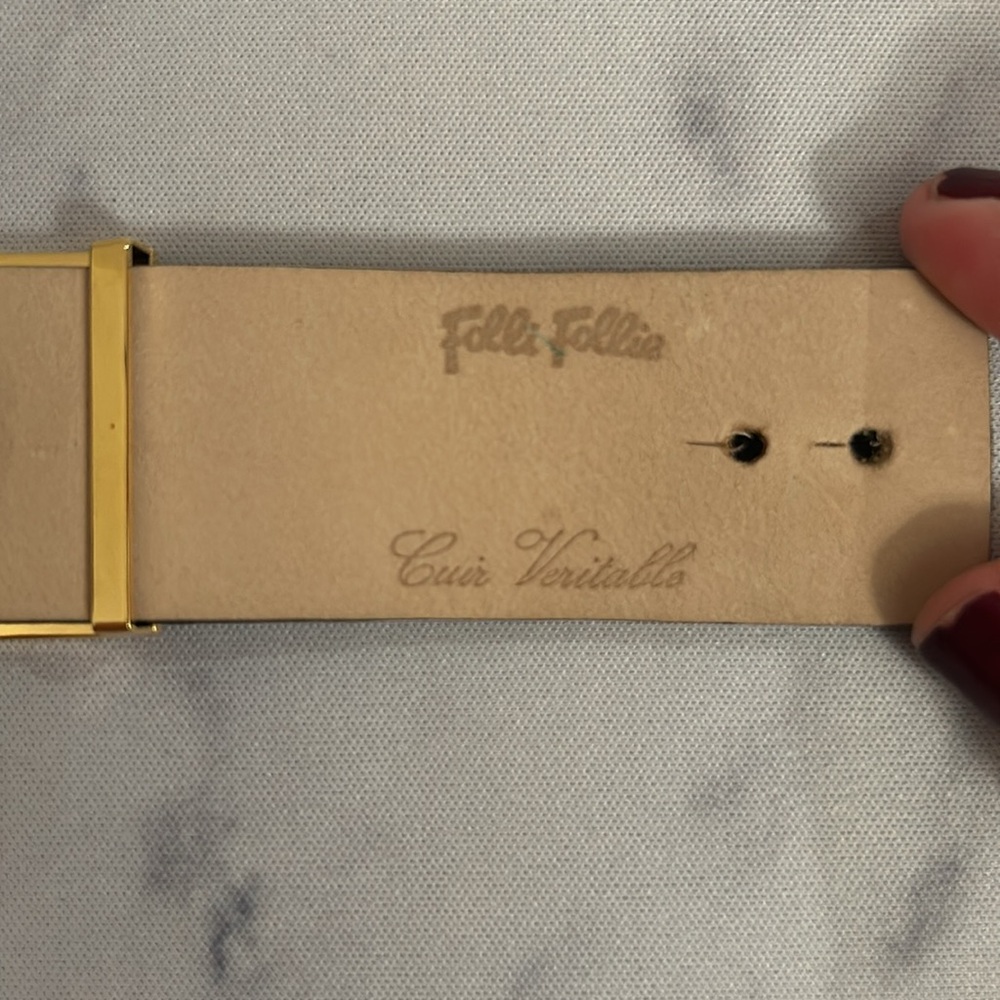 Folli Follie Black Leather Band Bracelet - Picture 5 of 10